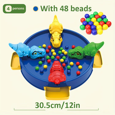 Interactief Bordspel voor Kinderen van 3-6 Jaar met Dinosaurussen en Bonen, Educatief en Duurzaam, Voor 2-4 Spelers 0